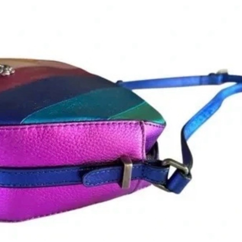 Kurt Geiger London Kensington Rainbow Leather Camera Crossbody Bag NWT - Picture 3 of 8